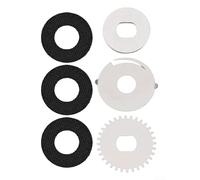 Volakebeing Juego de arandelas de arrastre para Daiwa para carrete Steez Baitcasting - Juego de arandelas de arrastre de fibra de carbono y acero inoxidable con piñón, placa de presión, clicker,