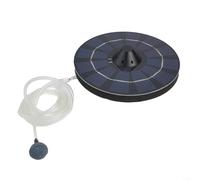 Volakebeing Juego de bomba de oxígeno aireador de estanque alimentado por energía solar con manguera de aire, piedra de burbujas para acuario, pecera, fuente, agua, jardín, sistema de circulación de