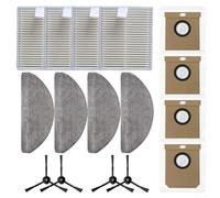 Volakebeing Kit de cepillo lateral para trapeador de filtro para HG4 y Hydro Pro, 4 accesorios de repuesto con filtro, microfibra