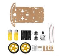 Volakebeing Kit de chasis de coche robot 2WD con codificador de velocidad, caja de batería para Arduino, educación, bricolaje, aprendizaje, competencia, seguimiento de obstáculos