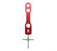 Volakebeing Kit de extracción de pines de rodamiento de aleación de aluminio para mantenimiento de carrete de cebo, 4 pulgadas, juego de herramientas de desmontaje con llave hexagonal y limpieza