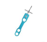 Volakebeing Kit de extracción de pines de rodamiento de aleación de aluminio para mantenimiento de carrete de cebo, 4 pulgadas, juego de herramientas de desmontaje con llave hexagonal y limpieza