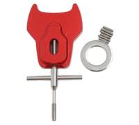 Volakebeing Kit de extracción de pines de rodamiento de aleación de aluminio para mantenimiento de carrete de cebo, 4 pulgadas, juego de herramientas de desmontaje con llave hexagonal y limpieza (rojo