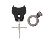 Volakebeing Kit de extracción de pines de rodamiento de aleación de aluminio para mantenimiento de carrete de cebo, 4 pulgadas, juego de herramientas de desmontaje con llave hexagonal y limpieza