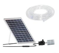 Volakebeing Kit de panel solar con soporte, bomba de agua para estanque de peces, sistema de bomba sumergible, tubo de agua transparente para jardín, acuario, circulación de agua al aire libre