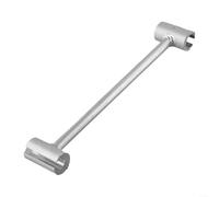 Volakebeing Llave de ajuste de bisagra de puerta de acero, herramienta de reparación de bisagra de bandera resistente, llave de doble extremo de varilla de 13 pulgadas de largo, adecuada para puertas