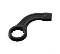 Volakebeing Llave de percusión de mango curvado para reparación de automóviles, llave de tubo resistente hecha de acero de alto carbono con acabado negro resistente a la corrosión, 30/32/34/36/38 mm