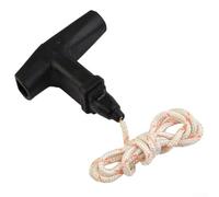 Volakebeing Mango de arranque de retroceso con cable de arranque de 4,5 mm para disco de motosierra MS380 TS360 TS460, extractor de mano, herramientas de jardinería, plástico negro ligero