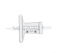 Volakebeing Medidor de profundidad de rodadura de neumáticos de acero inoxidable de 0 a 50 mm, herramienta de medición automotriz de precisión para indicador de desgaste de neumáticos de coche y