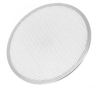 Volakebeing Pantalla de aluminio para hornear pizza de 9 a 13 pulgadas, bandeja de malla no anodizada para una distribución uniforme del calor, apta para horno para uso doméstico y panadería (12