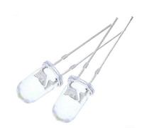 Volakebeing Para 100 luces LED superbrillantes de 3 mm, rojo, azul, verde, blanco, amarillo, LED individuales para proyectos electrónicos, lámparas indicadoras, circuitos de bricolaje (CC 2-3 V, azul)