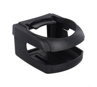 Volakebeing Portavasos de coche para vehículo, 10 x 8 x 8 cm, ABS con clip para rejillas de ventilación, compatible con botellas, latas y ceniceros de 500 ml, negro