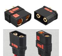 Volakebeing QS8-S - Conector resistente a la batería, antiestático, enchufe de gran energía, macho y hembra, 8-10 AWG, 130 A, 600 V, equipo eléctrico de alta corriente, suministros industriales (A+B)