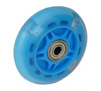 Volakebeing Rueda de flash LED de 80 mm de diámetro para scooter, repuesto trasero con rodamientos ABEC 7 y espaciador de aleación diseñado para un rendimiento fiable de patinaje (rosa)