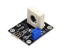 Volakebeing Sensor de corriente de efecto Hall, módulo de protección de sobrecorriente ajustable para monitoreo de corriente CC y CA, diseño compacto de 37 mm con (WCS1500)