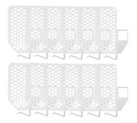 Volakebeing Sistema divisor de almacenamiento para refrigerador, organizador de cajones de cocina, clips, placas de partición, contenedor de ahorro de espacio para organización del hogar, paquete de