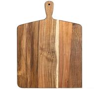 Volakebeing Tabla de cortar de madera de acacia, bloque de corte de doble cara con propiedades de higiene natural y estilo minimalista moderno, preparación de alimentos de cocina reversible (41 x 29 x