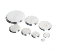 Volakebeing Tapa de extremo sanitario, virola de acero inoxidable 304, 38 mm a 219 mm, placa ciega de instalación rápida, accesorio de tubería tipo abrazadera para procesamiento industrial, fontanería