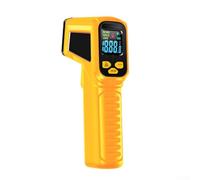 Volakebeing Termómetro infrarrojo industrial sin temperatura, medidor de temperatura digital y detector con pantalla a color, alarma de voz, rango de -50 °C a 800 °C