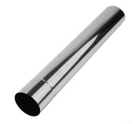 Volakebeing Tubo de acero inoxidable para estufa de combustible múltiple 20-40 cm de longitud 6 cm de diámetro, equipo de calefacción plateado resistente al calor a prueba de corrosión (20 cm)