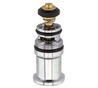 Volakebeing Válvula de interruptor de ducha cromada de cobre, desviador de agua de extracción cargado por presión para bañera triple, núcleo de agua de grifo para bañera (C0011)