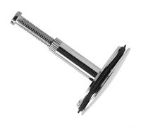 Volakebeing Válvula de tapón de drenaje de bañera de latón cromado de 43 mm, acabado plateado, accesorio para lavabo de baño, fácil de encender y apagar, ligero