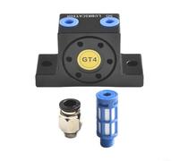 Volakebeing Vibrador neumático de turbina de aleación de aluminio con control de presión de aire ajustable para mesas de filtro de vaciado de silo Equipo de taller de distribución de materiales (GT 04