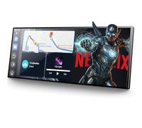 Volam 10.25 Pulgadas Pantalla Coche Inalámbrico Carplay con Youtube/Net-Flix,Carplay y Android Auto,Pantalla carplay Coche con 1080P Cámara de Marcha atrás,Navegador GPS,2.4G/5G WLAN Bluetooth