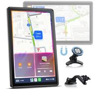 Volam 7 Pulgadas Pantalla Coche para Apple Carplay Android Auto, Car Play Portátil con Soporte Magnético,Carplay Pantalla Horizontal y Vertical,Navegación en Directo,Control por Voz, Mirror Link