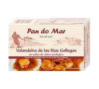 Volandeiras en Salsa de Vieira Pan do Mar Bio 115g | Marisco en Conserva Ecológico | Fuente de Proteínas y Omega-3