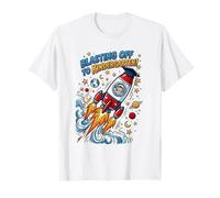 Volando a la graduación de Pre-K del Cohete Espacial del jardín de Infantes Camiseta