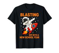 Volando hacia el Nuevo año Escolar Astronauta Dab Rocket Camiseta