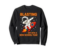 Volando hacia el Nuevo año Escolar Astronauta Dab Rocket Sudadera