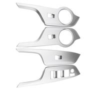 Volante A La Derecha Embellecedor Del Panel Del Interruptor Del Elevalunas Eléctrico Para Toyota Para C-HR 2016 2017 2018 DYDGUTUFB(Plata)