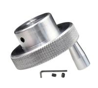 Volante Aleación Aluminio Mecánica Metálico Agujero 8-25mm 80mm OD Con Manija Giratoria Llave 2 Tornillos For Fresadora Torno Plataforma De Desplazamiento Deslizante Torneado CNC(80mm*19mm)