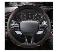 Volante automóvi Cubiertas para Hyundai para Tucson para Accent para Elantra para Santa Fe para Creta para Solaris para Kona Funda Volante Coche 38 Cm(Red O Shape)