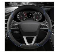 Volante automóvi Cubiertas para Seat para Toledo para MII para Arosa para Exeo ST FR Cuero Microfibra 38 Cm Antislizante Funda Volante(Blue O Shape)