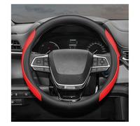 Volante automóvi Cubiertas para Toyota para Corolla para Cross para Crown para Kluger Funda Volante 38 Cm Antislizante Transpirable(Black Red)