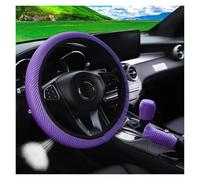 Volante Automóvil Protector Malla De Masaje Para Coche Transpirable Sin Anillo Interior Para Volante Freno De Mano Y Manija(PURPLE-3PCS)