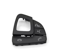 Volante BotóN MultifuncióN Control Cubierta Botón Control Interruptor Volante Izquierdo/derecho Coche Para BENZ Para Clase E W213 W238 E200 E300 E350 2016-2018(A-Black-Right)
