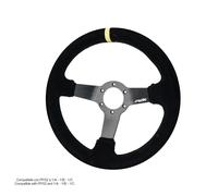 Volante Carrera Universal En Ante Negro 320mm - Simoni Racing