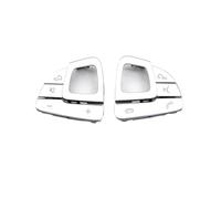 Volante Coche Interruptor Para Benz Clase E W213 Sedan W238 Coupe Cubierta Para Botón Interruptor Control Volumen Izquierdo Y Derecho Volante Multifunción Coche LHD(LHD-Sliver One Set)