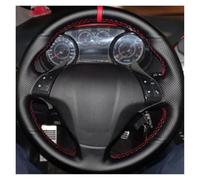 Volante Coche para Punto para Bravo para Linea para Qubo para Doblo para Grande Trenza Protector para Volante De Coche Envoltura(Red Threa)