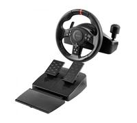 Mars Gaming MWH-RSXONE, Volante SimRacing, Zero Dead Zone y Giro 270°, Vibración DriveSense, Palanca Secuencial + Levas, Pedalera XL con Reposapiés, PC|PS3|PS4|Xbox One|Xbox Series X-S|Switch, Negro