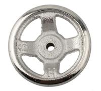 Volante cromado de grado industrial con bordes corrugados para un mejor agarre (3 pulgadas)