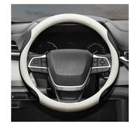 Volante Cubierta para Toyota para Corolla para Cross para Crown para Kluger Funda Volante 38 Cm Antislizante Transpirable(Beige Black)