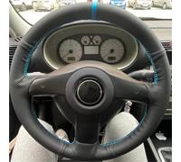 Volante Cubierta Protector Trenzado Volante Coche Cuero Microfibra Para VW Para Golf 4 Para Passat Para B5 Para Seat Para Leon Para Polo(Red Blue Thread)