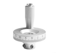 Volante de aleación de aluminio diseñado para sistemas de alimentación manual de torno con marcas de escala oxidadas y resistentes al desgaste (12 mm)