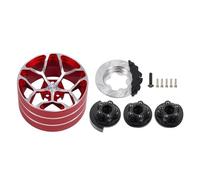 Volante de Aluminio CNC con Disco de Freno for transmisor RC for TQI for FL-ysky Noble NB4 DumboRC X6 X4 SANWA MT44 Futaba(Rood)
