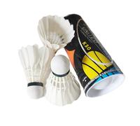 Volante de bádminton, juego de pelotas de bádminton | 3 bolas de bádminton con plumas de volante - Equipos de entrenamiento de bádminton, volantes de bádminton de plumas de pato de alta velocidad para